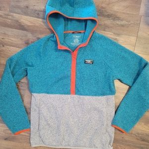 LL Bean hooded fleece, Small regular. NWOT rare colorway!
